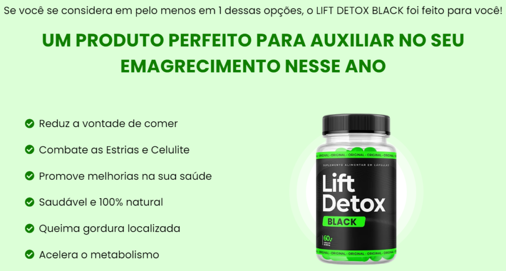 Lift Detox Black Emagrecimento